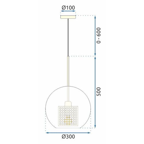 TOOLIGHT Staklena viseća svjetiljka crna Loft APP559-1CP 30cm slika 11