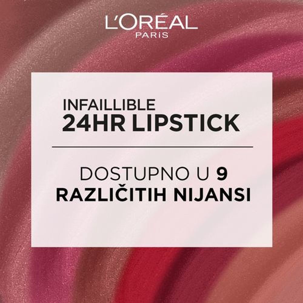 L'Oréal Paris Infaillible 24HR Lipstick Tečni ruž za usne 502 Red to Stay slika 6
