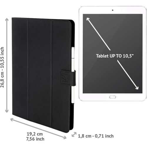 Maskica za tablet TUCANO Facile Plus Universal (TAB-FAP10-BK), do 10.5",  univerzalna, samostojeća, crna slika 3
