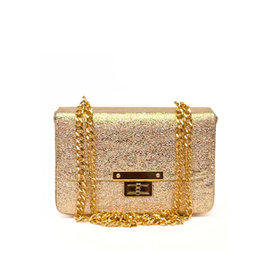 ILEA Ženska torba Nina 22x16cm, Zlatna Glitter