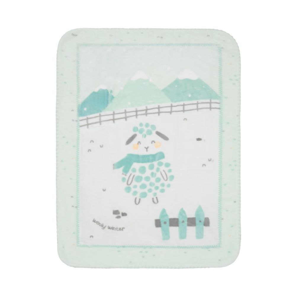 Kikka Boo Super mekana dekica Sleepy Sheep 80x110cm, Green slika 1