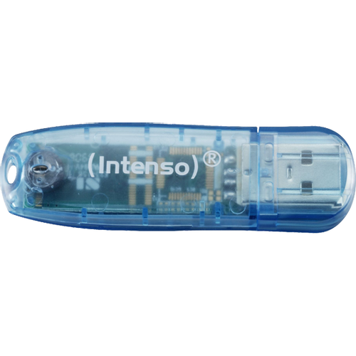 (Intenso) USB Flash drive 4GB Hi-Speed USB 2.0, Rainbow Line, PLAVI - USB2.0-4GB/Rainbow slika 3