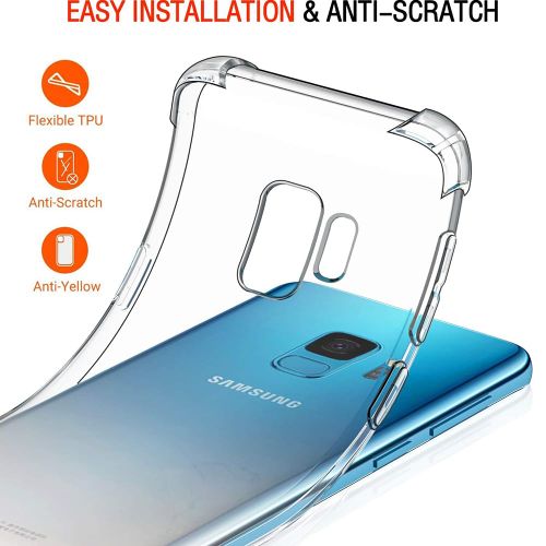 Techsuit Shockproof Clear Silicone prozirna maskica otporna na udarce za Samsung Galaxy S9 slika 3