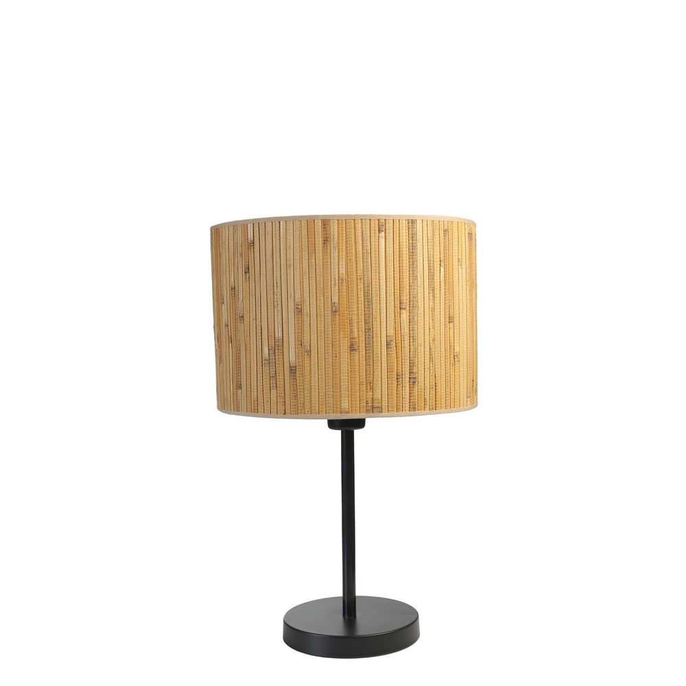 Bambu 07 Abajurlu Masa Lambası - Eskitme Oak i Crna slika 3