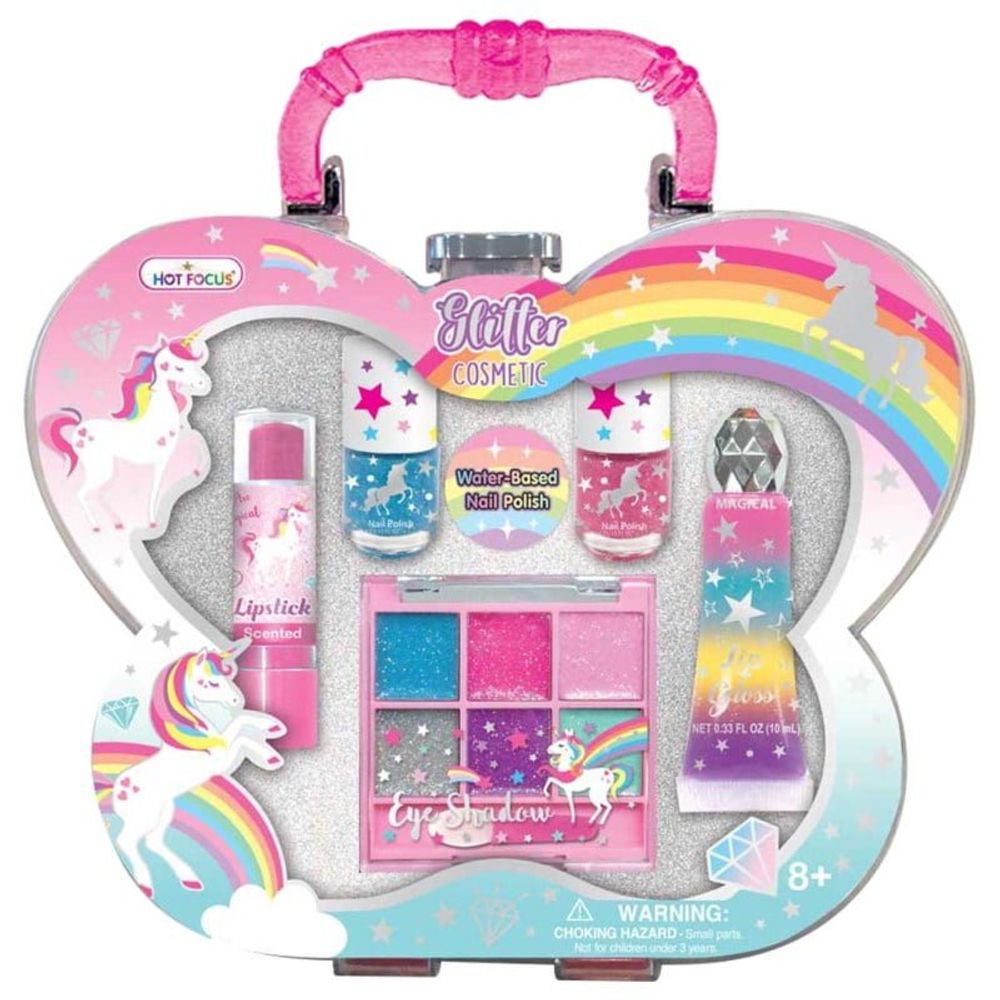 HOT FOCUS Kozmetički set Unicorn Glitter Cosmetic slika 1