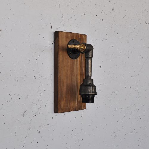 Pp175 Wooden
Black Wall Lamp slika 6