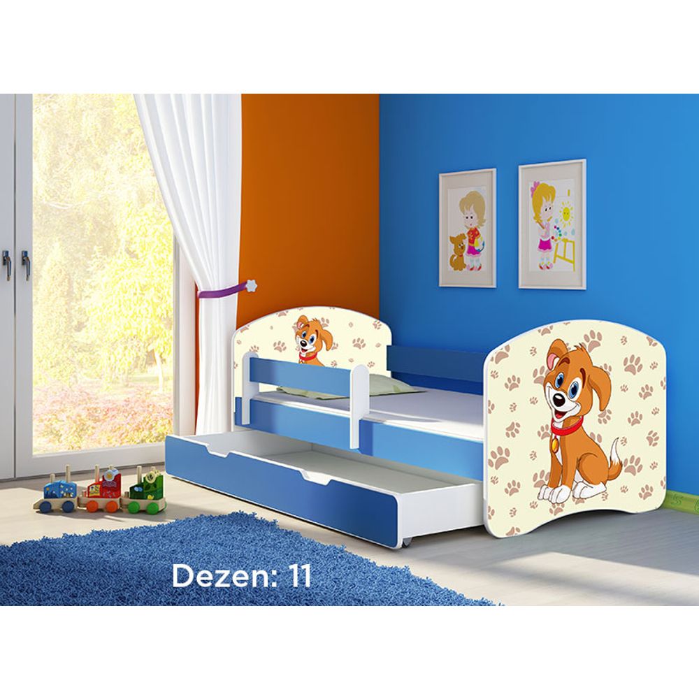 ACMA Dječiji krevet Acma II sa ladicom Blue - 160x80cm - Dezen 11 slika 2