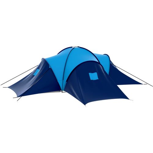 Šator za kampiranje od tkanine za 9 osoba tamnoplavi/plavi slika 22