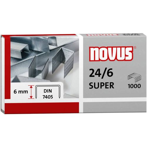 Novus 040-0158 Vrsta (spajalice): 24/6 spajalica 1000 St. 1.000 kom./paket Snaga uvezivanja: 30 listova slika 2