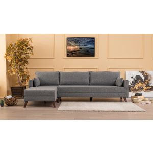 Bella - ugaona sofa, lijevi ugao - siva