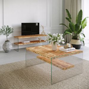 Niagara S102 Oak Living Room Furniture Set