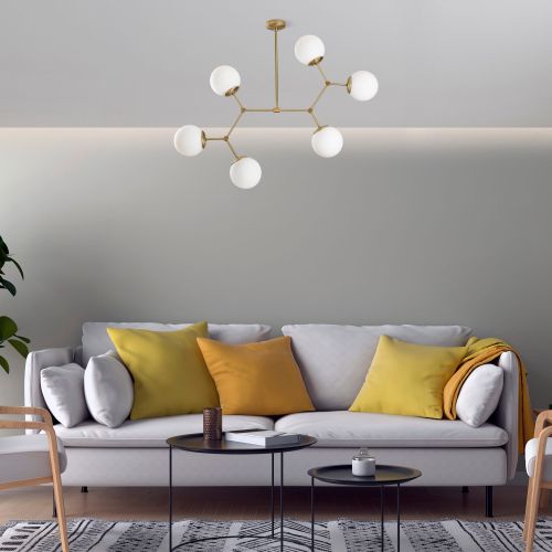 Damar - 6327 YellowWhite Chandelier slika 3