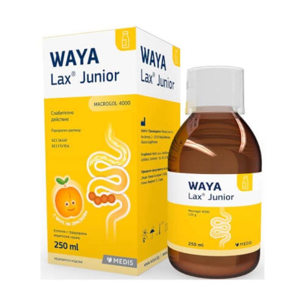 Waya Lax Junior 250 ml Oralni rastvor za zatvor kod djece slika 1