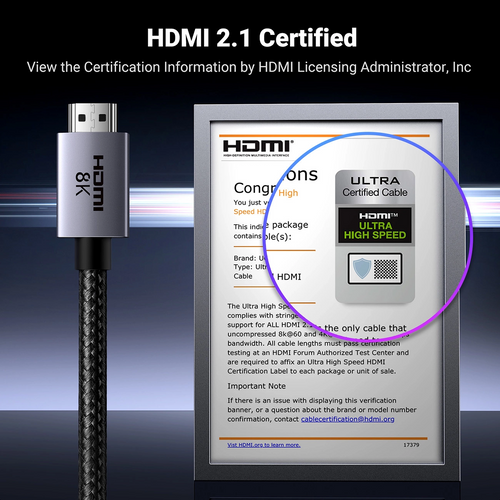 Ugreen 8K Ultra HDMI 2.1 cable - 2M slika 5