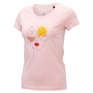 FACE&amp;BUTTERFLY T-shirt - ROZE