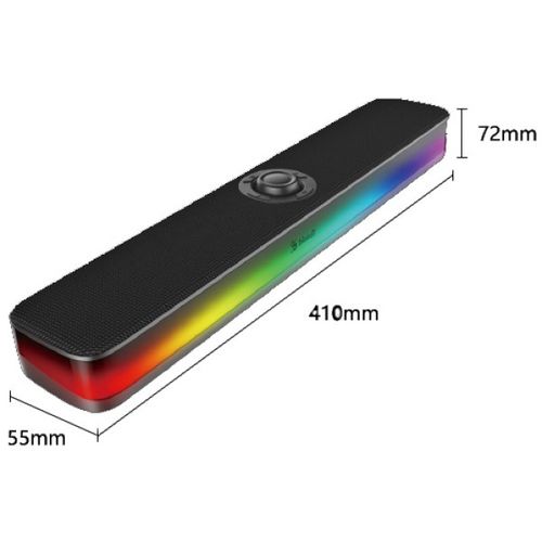 A4-S10 A4Tech Bloody RGB Bluetooth v5.3 speaker soundbar 2x5W, USB, black slika 4