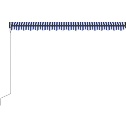 Tenda sa senzorom za vjetar LED 300 x 250 cm plavo-bijela slika 28