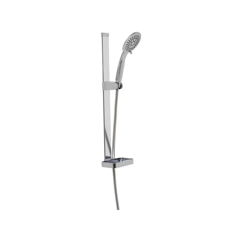 Tendance tuš set sa palicom 5 funkcija, crijevom i držačem za sapun, aluminij, krom slika 1