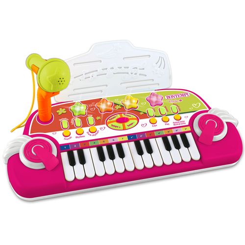 BONTEMPI klavijatura s mikrofonom ,rozi 122972 slika 2