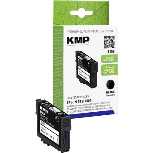 KMP tinta zamijenjen Epson T1801, 18 kompatibilan  crn E158 1622,4801 slika 3