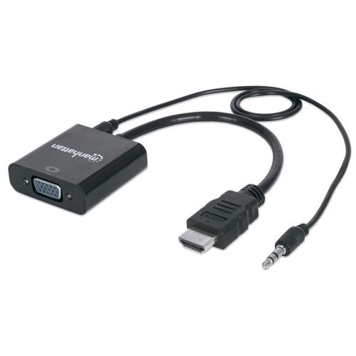 Adapter Manhattan 151559 HDMI/M - VGA/F + Audio slika 1