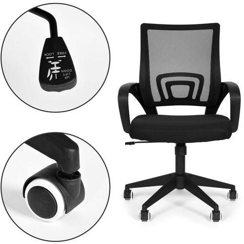 Modernhome uredska stolica - crna slika 6