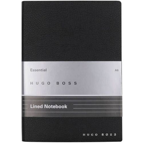 HUGO BOSS Essential storyline, notes A6 dikto, HNM121AL, crni slika 1