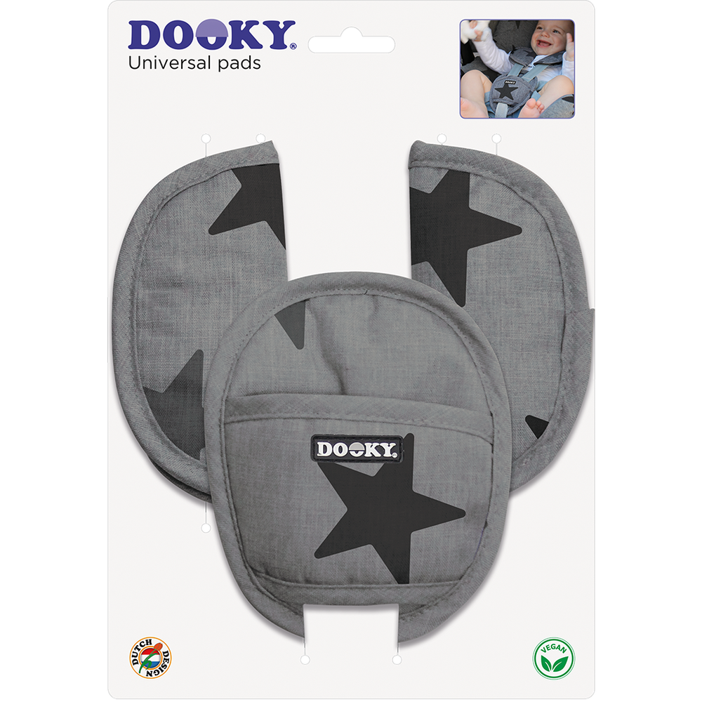 Dooky komplet zaštita za pojaseve autosjedalice - Grey Stars slika 2