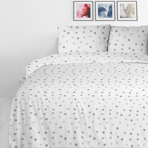 Pamučna posteljina Svilanit Grey Dots slika 3