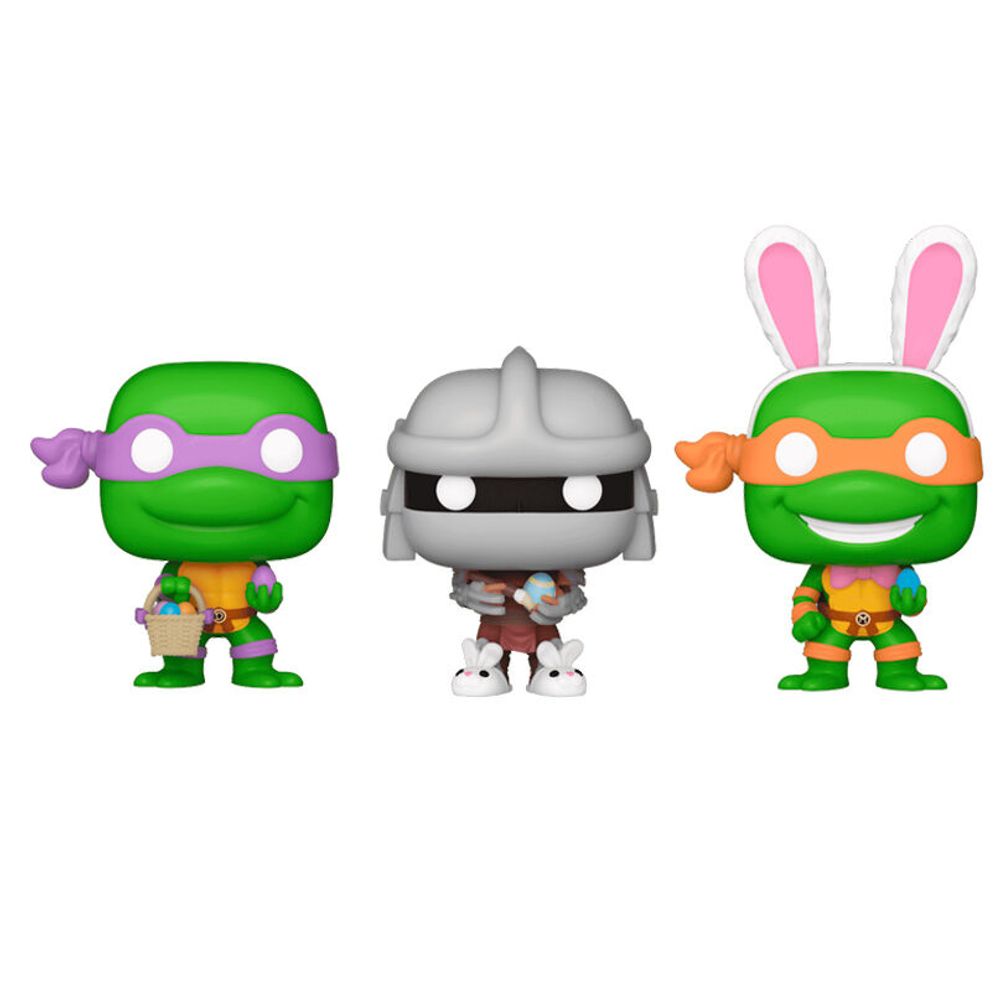 Carrot Pocket POP Blister: 3 Figurice Ninja Kornjače - Donatello, Shredder, Michelangelo slika 4