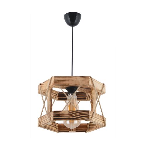 Hexagonal Natural Natural Chandelier slika 3