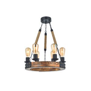 Alara 6Lı Yanık Avize Walnut
Black Chandelier