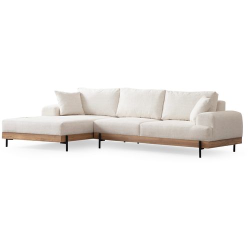 Eti Oak Left - White White Corner Sofa slika 8