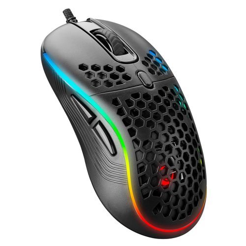 Rampage SMX-R85 GENTLE 6400dpi RGB Illumination/Led Super Light Macro Programable  Gaming Mouse slika 1