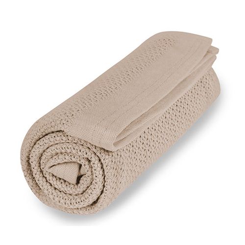 Vinter & Bloom Soft Grid deka - Golden Sand slika 1