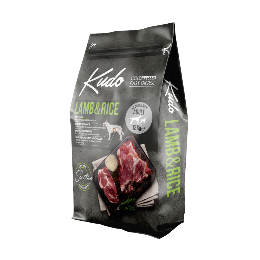 Kudo Adult Medium/Maxi janjetina i riža 12 kg slika 1