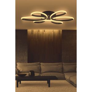 Opviq Berenices Black-Yellow Light Black Chandelier