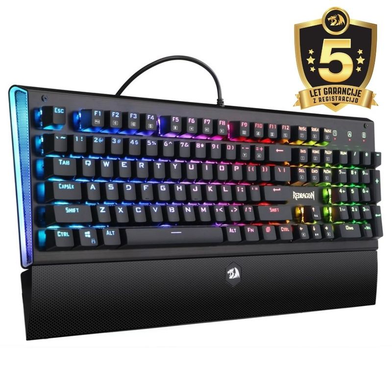 Redragon Redragon Aryaman K569 RGB Mehanička Tipkovnica s Crvenim Prekidačima image