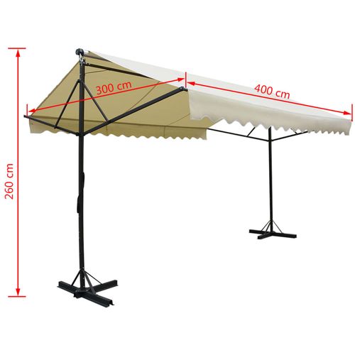 Samostojeća tenda 4x3 Krem slika 15