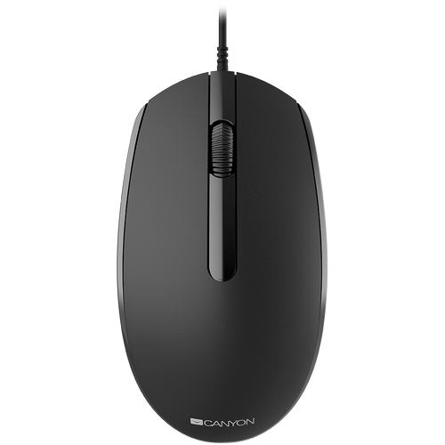 CANYON Canyon Wired optical mouse with 3 buttons, DPI 1000, with 1.5M USB cable, black, 65*115*40mm, 0.1kg slika 4