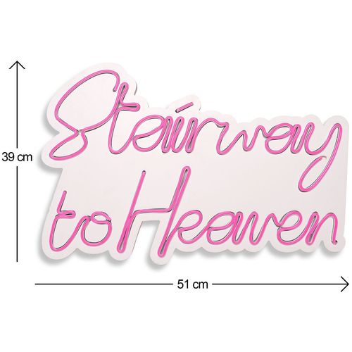 Wallity Ukrasna plastična LED rasvjeta, Stairway to Heaven - Pink slika 12