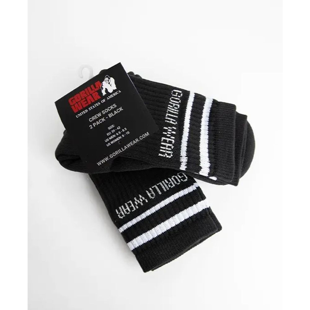 Gorilla Wear CREW Čarape 2 kom, Crne slika 3