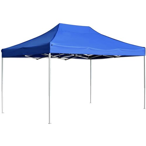 Profesionalni sklopivi šator za zabave 4,5 x 3 m plavi slika 9