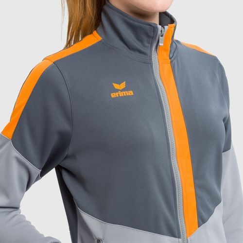 Ženska  Trenirka Erima Squad Slate Grey/Monument Grey/New Orange slika 5