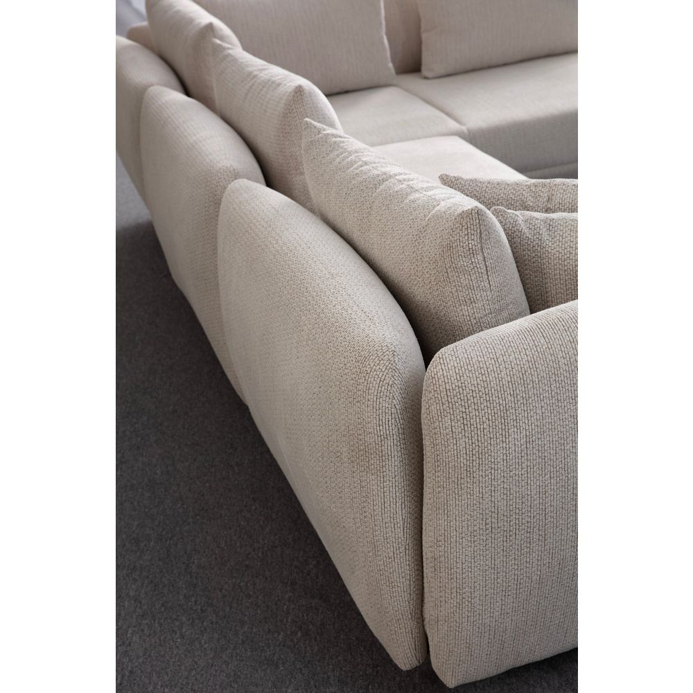 Floransa - Bijeli Ugaoni Sofa slika 8