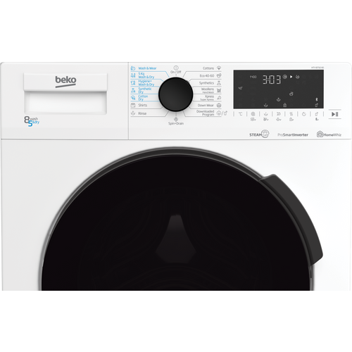 Beko HTV 8716 X0 Mašina za pranje i sušenje veša, 8/5 kg, 1400 rpm, ProSmart™ Inverter, SteamCure®, Bluetooth, Fast+™, Dubina 59 cm slika 4