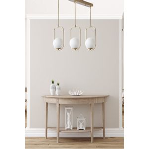 Ahu 3 Lü Sıralı Beyaz Camlı Eskitme Sarkıt White
Copper Chandelier