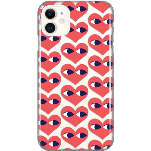 Torbica Silikonska Print Skin za iPhone 11 6.1 Eye Heart Pattern slika 1