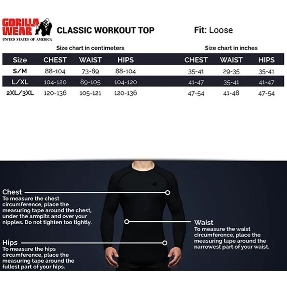 Gorilla Wear CLASSIC Trening majica,  Plava slika 6