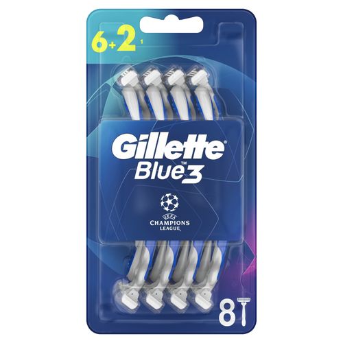 Gillette UCL Blue3 Jednokratne britvice 6+2 kom slika 1